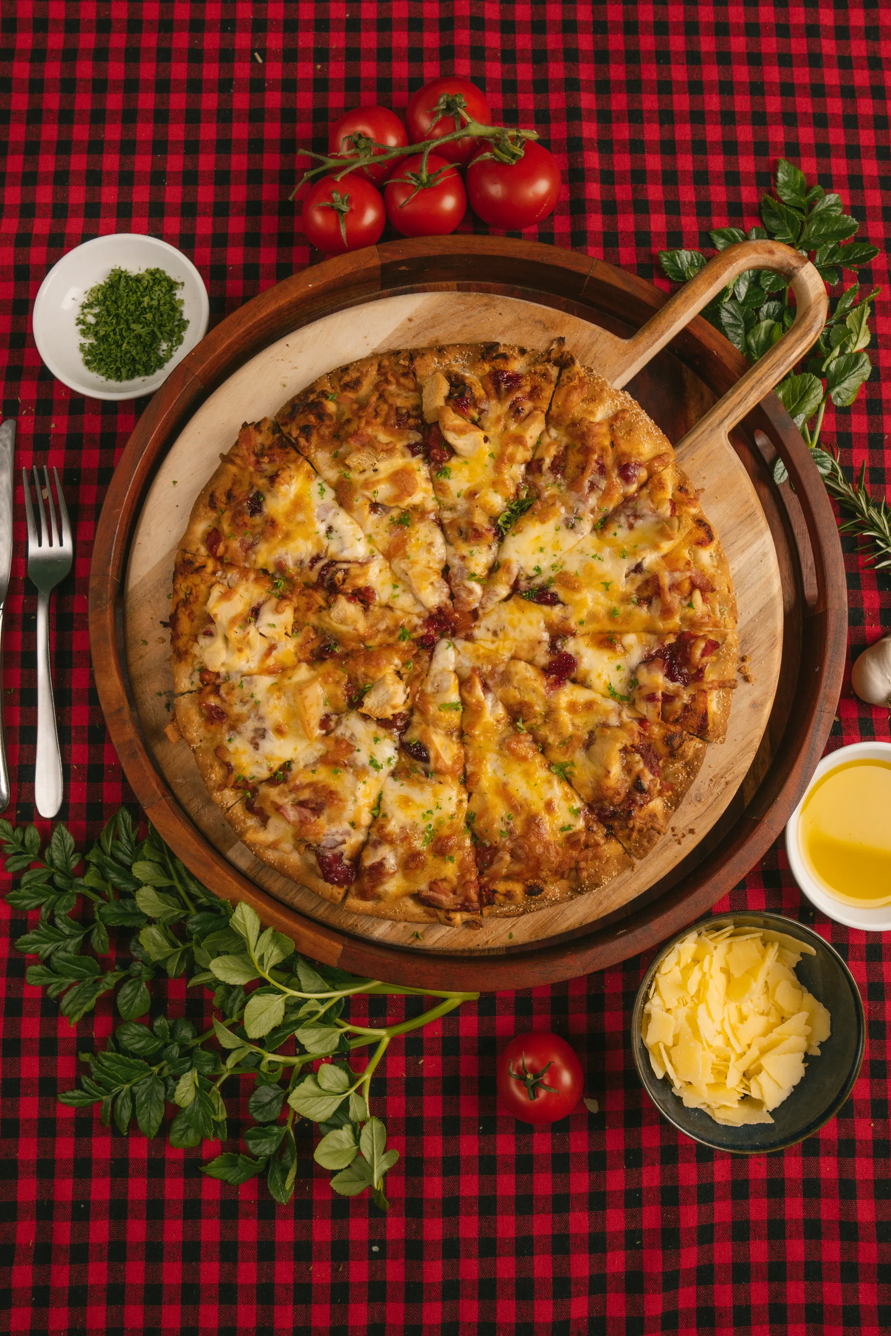 Wood-fired pizza